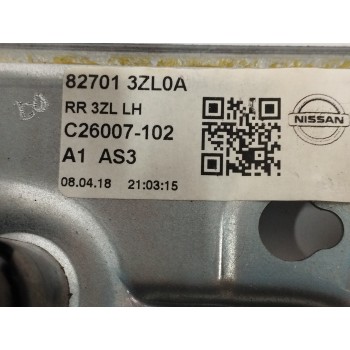 Recambio de elevalunas trasero izquierdo para nissan pulsar (c13) 1.2 16v cat referencia OEM IAM 827013ZL0A  