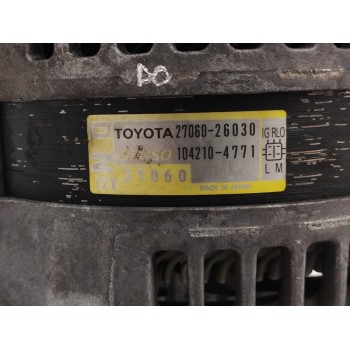 Recambio de alternador para toyota rav 4 (a3) 2.2 turbodiesel cat referencia OEM IAM 2706026030 1042104771 