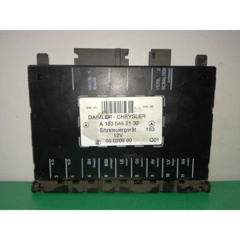 Recambio de centralita asientos para mercedes-benz clase m (w163) 400 cdi (163.128) referencia OEM IAM A1635452132  