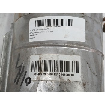 Recambio de filtro de particulas para opel corsa f 1.2 referencia OEM IAM 9848220380 K790 