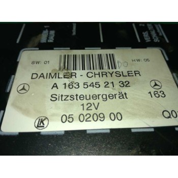 Recambio de centralita asientos para mercedes-benz clase m (w163) 400 cdi (163.128) referencia OEM IAM A1635452132  