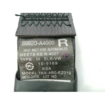 Recambio de cinturon seguridad trasero derecho para kia carens ( ) 1.7 crdi cat referencia OEM IAM 89820A4000  