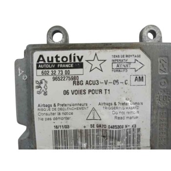 Recambio de centralita airbag para peugeot 206 berlina 1.4 hdi referencia OEM IAM 9652275980 602327300 
