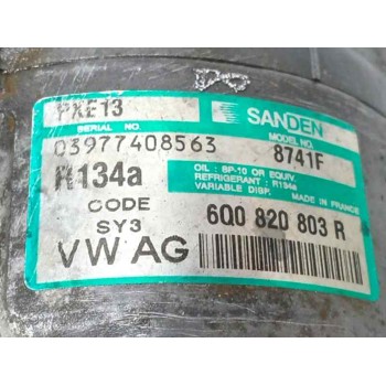 Recambio de compresor aire acondicionado para seat ibiza (6l1) 1.4 16v referencia OEM IAM 6Q0820803R 874F1 
