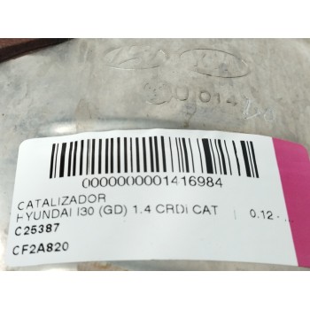 Recambio de catalizador para hyundai i30 (gd) 1.4 crdi cat referencia OEM IAM U014 CF2A820 