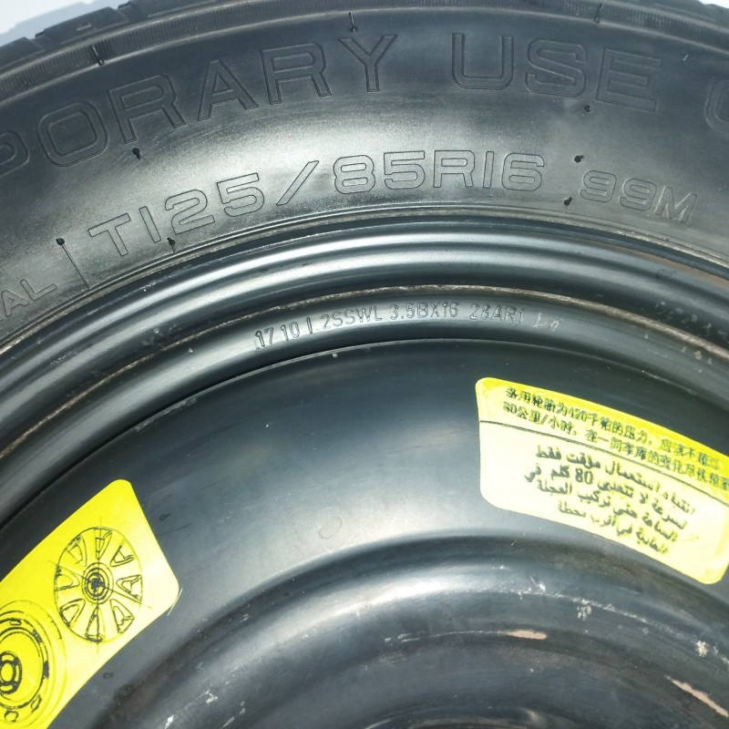 NEUMATICO REPUESTO 3 5BX16 ET32 5H 5X108