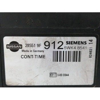 Recambio de modulo electronico para nissan terrano/terrano.ii (r20) 2.7 turbodiesel referencia OEM IAM 285519F912 5WK48541 