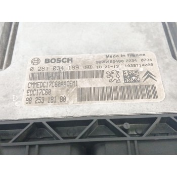 Recambio de centralita motor uce para citroën c4 picasso 1.6 blue-hdi fap referencia OEM IAM 9825318180 0281034189 