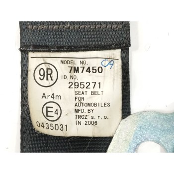 Recambio de cinturon seguridad trasero derecho para toyota yaris (ksp9/scp9/nlp9) 1.3 cat referencia OEM IAM 7M7450  