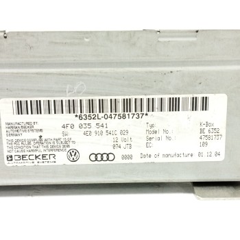 Recambio de sistema audio / radio cd para audi a6 berlina (4f2) 3.0 v6 24v tdi referencia OEM IAM 4F0035541 4E0910541C 