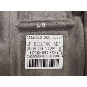 Recambio de compresor aire acondicionado para audi a4 cabrio (8h) 2.0 16v tfsi referencia OEM IAM 8E0260805BP 4471906682 6SEU14C