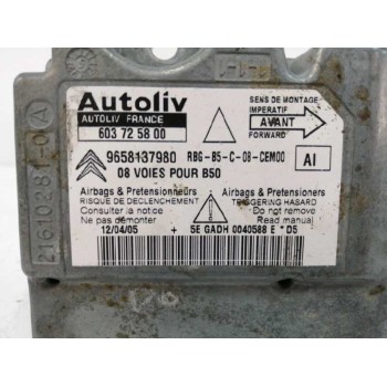 Recambio de centralita airbag para citroën c4 coupe 1.6 16v cat (nfu / tu5jp4) referencia OEM IAM 9658137980 603725800 