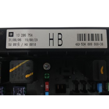 Recambio de caja reles / fusibles para opel astra h caravan 1.9 cdti referencia OEM IAM 13206754 5DK00866838 