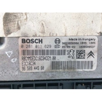 Recambio de centralita motor uce para citroën c4 coupe 1.6 16v hdi fap referencia OEM IAM 9658944580 0281011629 