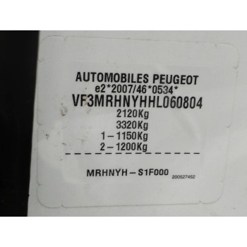 Recambio de carroceria corte para peugeot 5008 1.2 12v e-thp referencia OEM IAM   