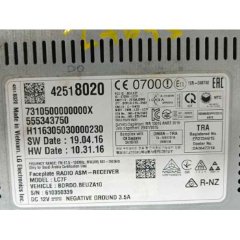 Recambio de pantalla multifuncion para opel corsa e 1.4 referencia OEM IAM 42518020 555343750 