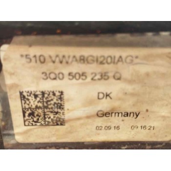 Recambio de puente trasero para volkswagen passat b8 (3g2, cb2) 1.4 tsi 150 cv referencia OEM IAM 3Q0505235Q 3Q0505235 