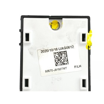 Recambio de mando elevalunas delantero izquierdo para hyundai kona 1.0 tgdi cat referencia OEM IAM 93570J9150TMT  