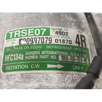 Recambio de compresor aire acondicionado para honda civic berlina (fn) 2.2 ctdi referencia OEM IAM 38800RSRE010M2  