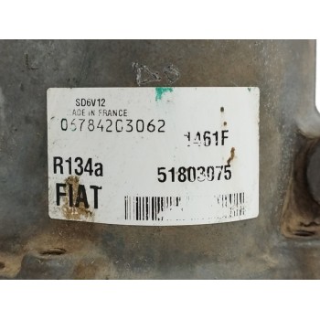 Recambio de compresor aire acondicionado para fiat fiorino 1.3 16v jtd cat referencia OEM IAM 51803075 SD6V12 