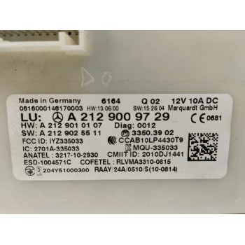 Recambio de modulo electronico para infiniti qx30 2.2 d awd referencia OEM IAM A2129009729  