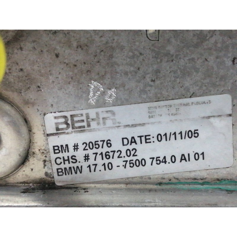 ENFRIADOR ACEITE MOTOR