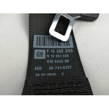 Recambio de cinturon seguridad trasero izquierdo para opel zafira tourer 1.6 cdti dpf referencia OEM IAM 13332243 TERCERA FILA 1