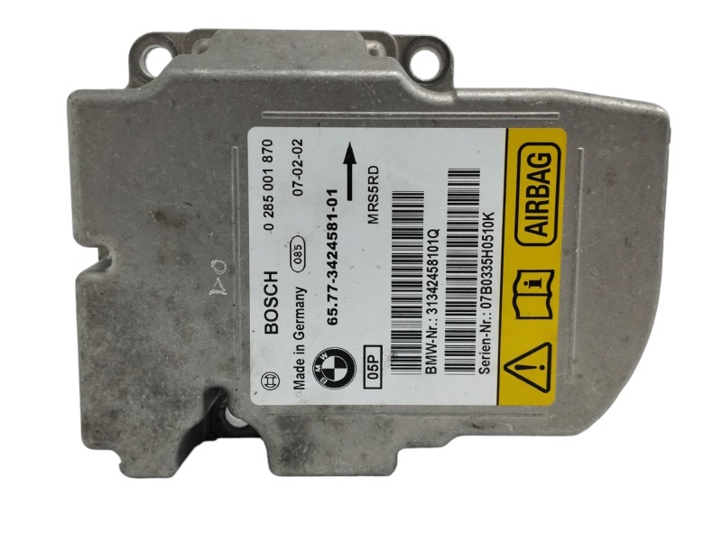 Recambio de centralita airbag para bmw x3 (e83) 2.0 16v diesel cat referencia OEM IAM 65773424581 0285001870 Recambio de centralita airbag para bmw x3 (e83) 2.0 16v diesel cat referencia OEM IAM 65773424581 0285001870