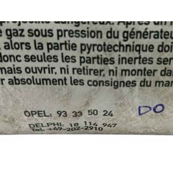 Recambio de airbag delantero derecho para opel tigra twin top 1.4 16v referencia OEM IAM 93335024  