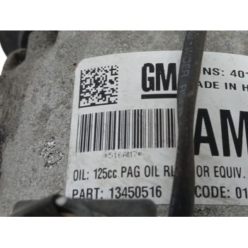 Recambio de compresor aire acondicionado para opel zafira tourer 1.6 cdti dpf referencia OEM IAM 13450516  