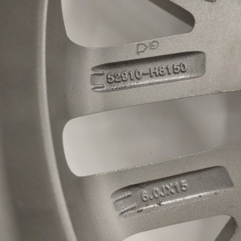 Recambio de llanta para kia rio (yb) 1.2 cat referencia OEM IAM 52910H8150 6,0JX15OFFSET46 4H 4X100