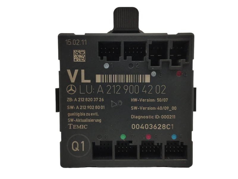 Recambio de modulo electronico para mercedes-benz clase e (w212) familiar 2.1 cdi cat referencia OEM IAM A2129004202  