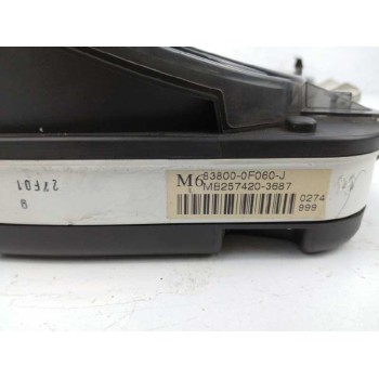 Recambio de cuadro instrumentos para toyota corolla verso (r1) 2.0 turbodiesel cat referencia OEM IAM 838000F060J MB2574203687 