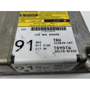 Recambio de centralita airbag para toyota corolla verso (r1) 2.0 turbodiesel cat referencia OEM IAM 891700F032 213819107 