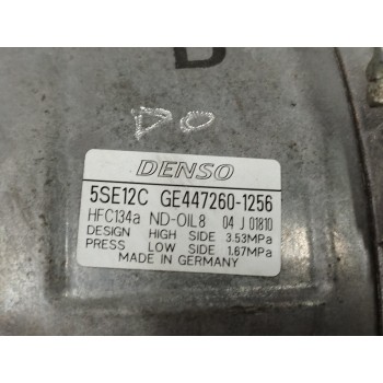Recambio de compresor aire acondicionado para toyota auris 2.2 d-cat referencia OEM IAM 4472601256 5SE12C 