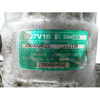 Recambio de compresor aire acondicionado para renault megane i classic (la0) 1.4 referencia OEM IAM 7700866491 SD7V16 