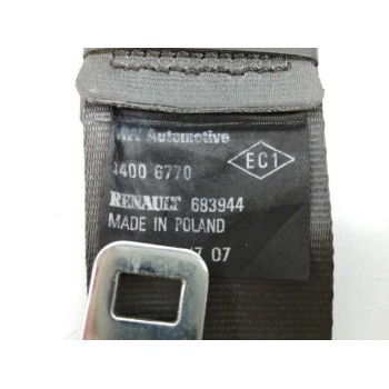 Recambio de cinturon seguridad trasero central para renault clio iii rip curl referencia OEM IAM 683944  