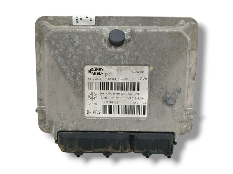 Recambio de centralita motor uce para fiat panda (169) 1.2 cat referencia OEM IAM 55190098  