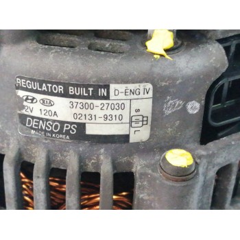 Recambio de alternador para hyundai tucson (jm) 2,0 crdi vgt classic 4x2 referencia OEM IAM 3730027030 021319310 120A