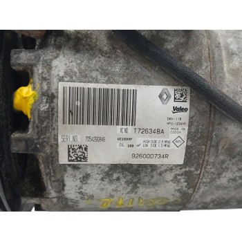 Recambio de compresor aire acondicionado para renault clio iv 0.9 referencia OEM IAM 926000734R  