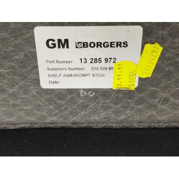 Recambio de alfombra maletero para opel meriva b 1.7 16v cdti referencia OEM IAM 13285972  