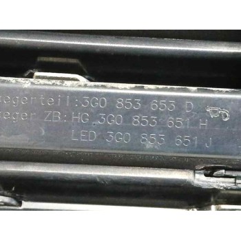 Recambio de rejilla delantera para volkswagen passat b8 (3g2, cb2) 1.4 tsi 150 cv referencia OEM IAM 3G0853653D HG3G0853651H 
