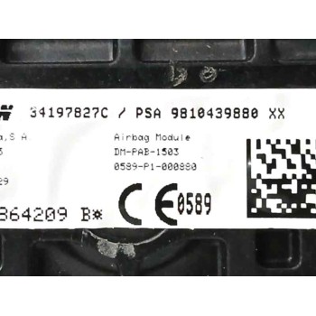 Recambio de airbag delantero derecho para peugeot 3008 ii suv (mc_, mr_, mj_, m4_) 1.5 bluehdi 130 referencia OEM IAM 9810439880