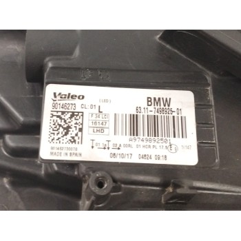 Recambio de faro izquierdo para bmw 3 gran turismo (f34) 318 d referencia OEM IAM 63117498925 OBSERVAR FOTOS SIN MODULO LED Y CE