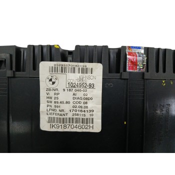 Recambio de cuadro instrumentos para bmw serie 1 berlina (e81/e87) 2.0 turbodiesel cat referencia OEM IAM 9187046  