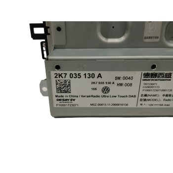 Recambio de pantalla multifuncion para volkswagen caddy furgón/kombi 2.0 tdi referencia OEM IAM 2K7035130A  