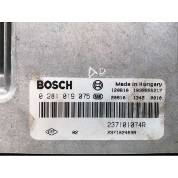 Recambio de centralita motor uce para renault megane iii berlina 5 p 1.6 dci diesel fap referencia OEM IAM 237101074R 0281019075