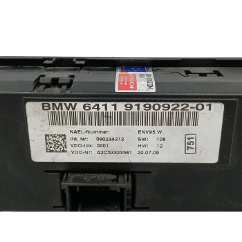 Recambio de mando calefaccion / aire acondicionado para bmw serie 1 berlina (e81/e87) 116d referencia OEM IAM 64119190922  