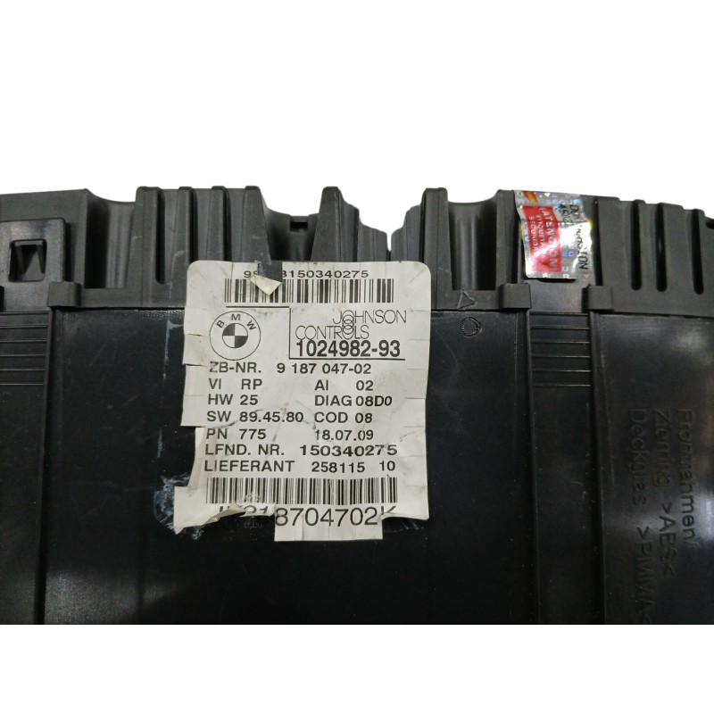 CUADRO INSTRUMENTOS VEHICULO INGLES