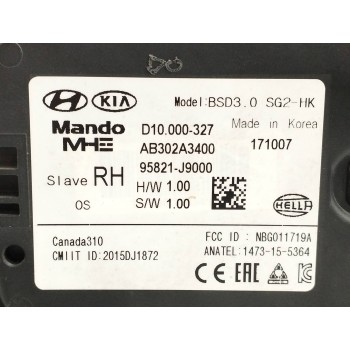 Recambio de modulo electronico para hyundai kona 1.0 tgdi cat referencia OEM IAM 95821J9000  